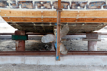 The close-up of the fishing boatsの写真素材