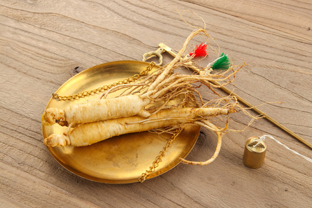 Ginseng, Chinese herbal medicineの写真素材