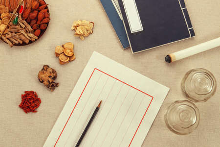 Chinese medicine in retro scene