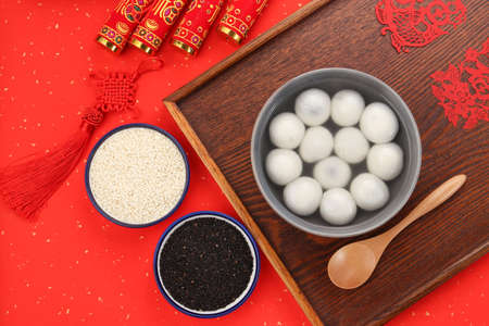 Traditional festival food - tang yuanの写真素材