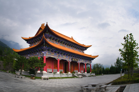 The Chongsheng temple buildingのeditorial素材