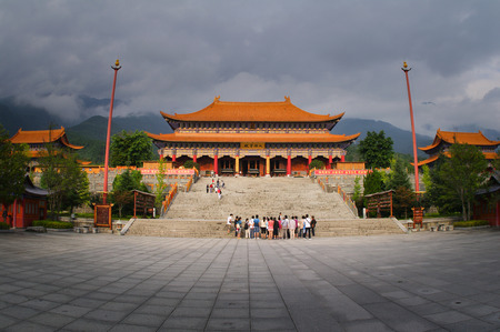 The Chongsheng temple buildingのeditorial素材
