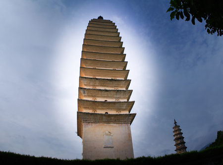 Three Pagodas of Chongsheng Templeのeditorial素材