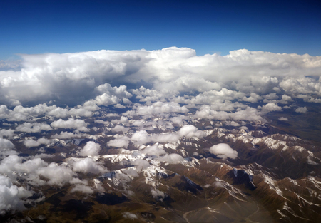 High altitude cloudsの写真素材
