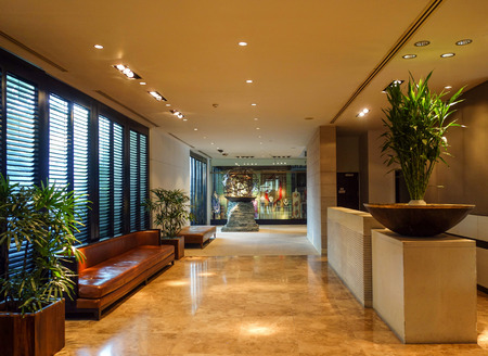 Hotel pedestrian channelのeditorial素材