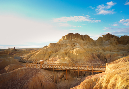 Colorful Beach Boardwalkのeditorial素材