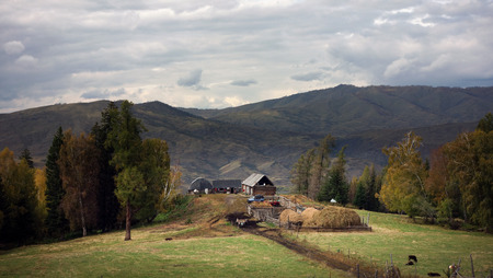Pastoral villageのeditorial素材