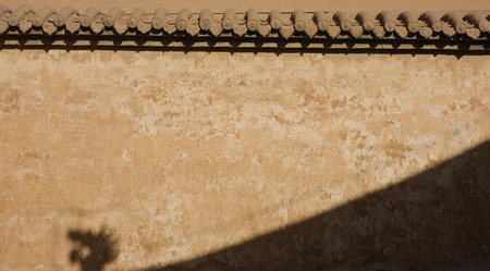 Ancient city wall of Jiayuguanの写真素材