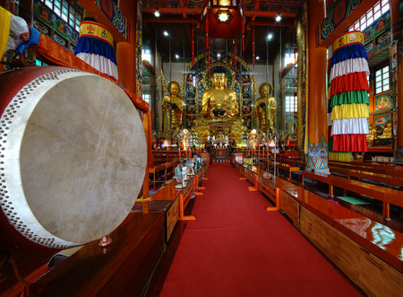 main hall of ancient templeのeditorial素材