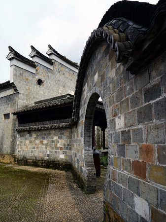 Residential building in ancient townのeditorial素材