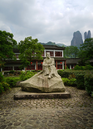 Statue at the scenic spotのeditorial素材