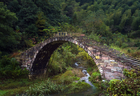The ancient arch bridgeの写真素材