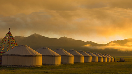 Prairie dawn scenicの写真素材