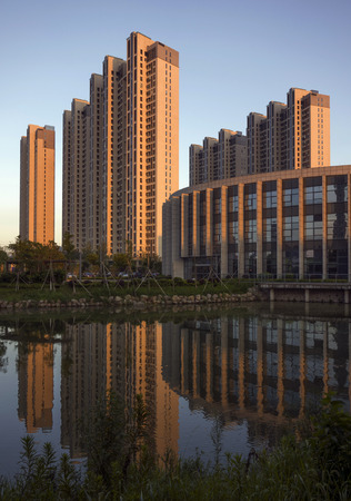 High rise building in Beilunのeditorial素材