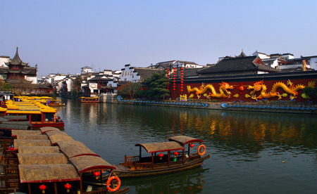 The Qinhuai River sceneryのeditorial素材