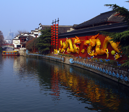 The Qinhuai River sceneryのeditorial素材