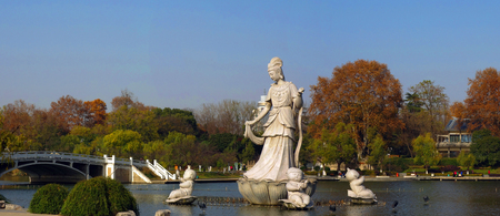 Xuanwu Lake sceneryのeditorial素材