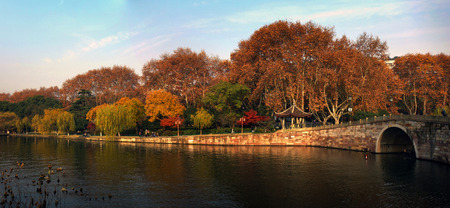 West Lake autumnのeditorial素材