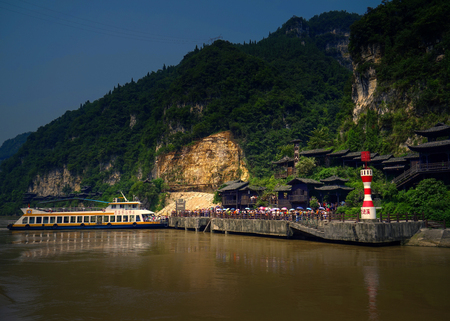People in the Three Gorges Areaのeditorial素材