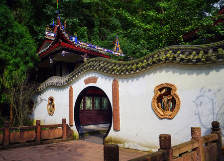 Architecture in Qingchengshanのeditorial素材