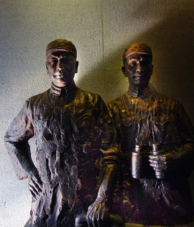 Chen Yi and Su Yu statuesのeditorial素材