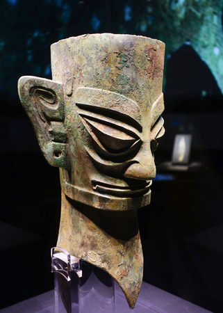 Sanxingdui maskのeditorial素材