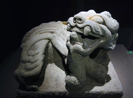 Color pottery lionのeditorial素材