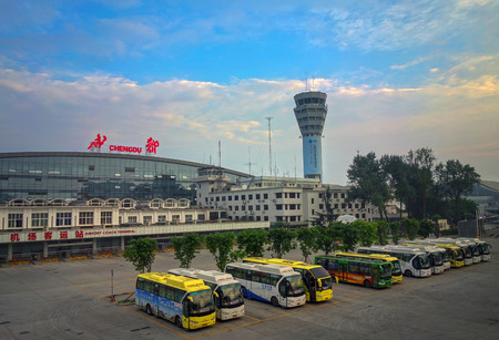 Chengdu Shuangliu Airportのeditorial素材