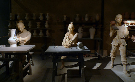 Ceramic craft statueのeditorial素材