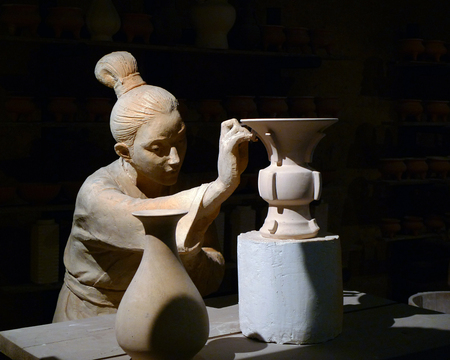 Ceramic craft statueのeditorial素材