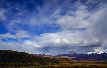 Lhagang  grasslandの写真素材