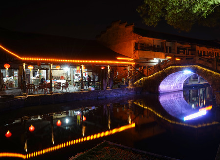 Ancient town reflectionのeditorial素材