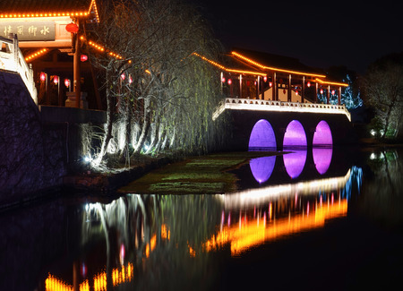 Bridge at nightのeditorial素材