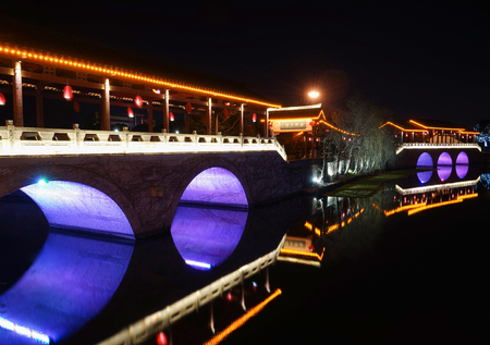 Bridge at nightのeditorial素材