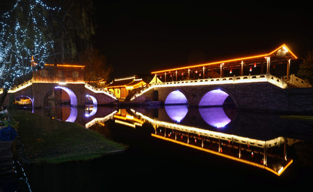 Bridge at nightのeditorial素材