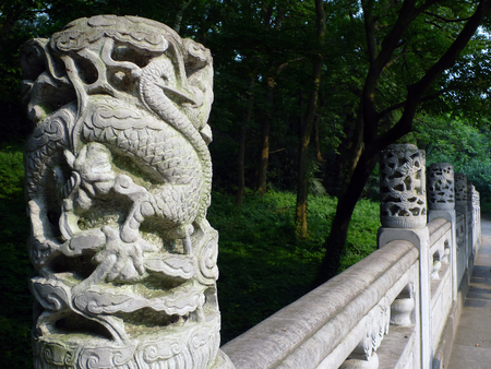 Stone fence at Ming Tombsのeditorial素材