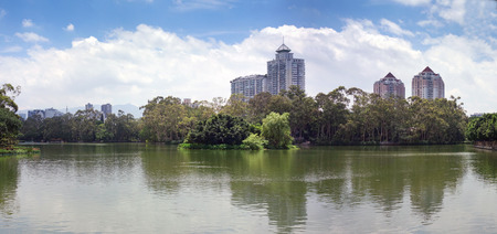 West Lake Fuzhou sceneryのeditorial素材