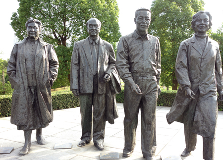Ningbo academician statueのeditorial素材