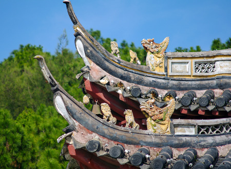 Temple eavesの写真素材