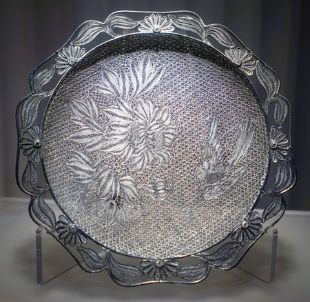 silverware at Liu's Manor Museum in Dayi Countyのeditorial素材