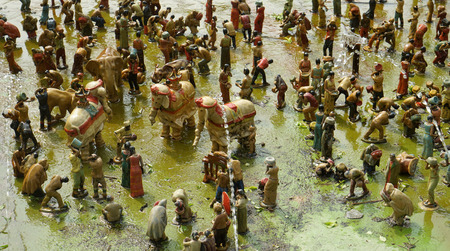 Water-splashing Festivalのeditorial素材