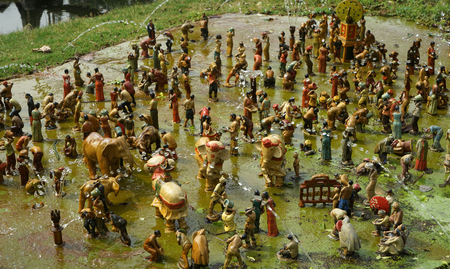 Water-splashing Festivalのeditorial素材