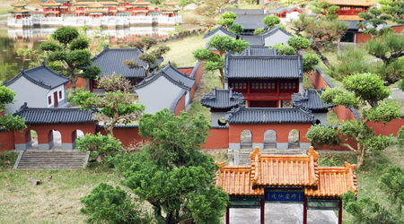 Penglaige Shandong in China Folk Culture Villagesのeditorial素材