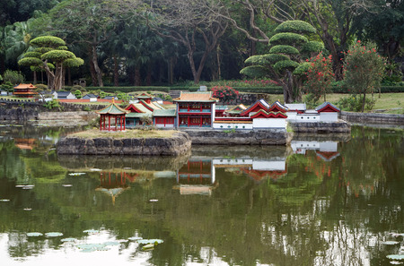 Waterside Garden in China Folk Culture Villages