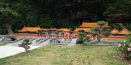 An Gong Palace in China Folk Culture Villagesのeditorial素材