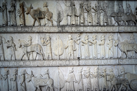 Persepolis relief wallのeditorial素材