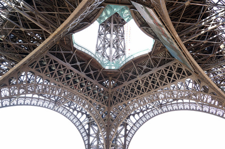 eiffel towel in window of the Worldのeditorial素材