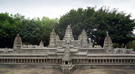 Angkor Watt in window of the Worldのeditorial素材