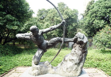 sculpture in    gardenのeditorial素材