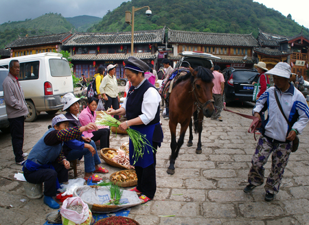 Lijiang Shuhe Ancient Townのeditorial素材